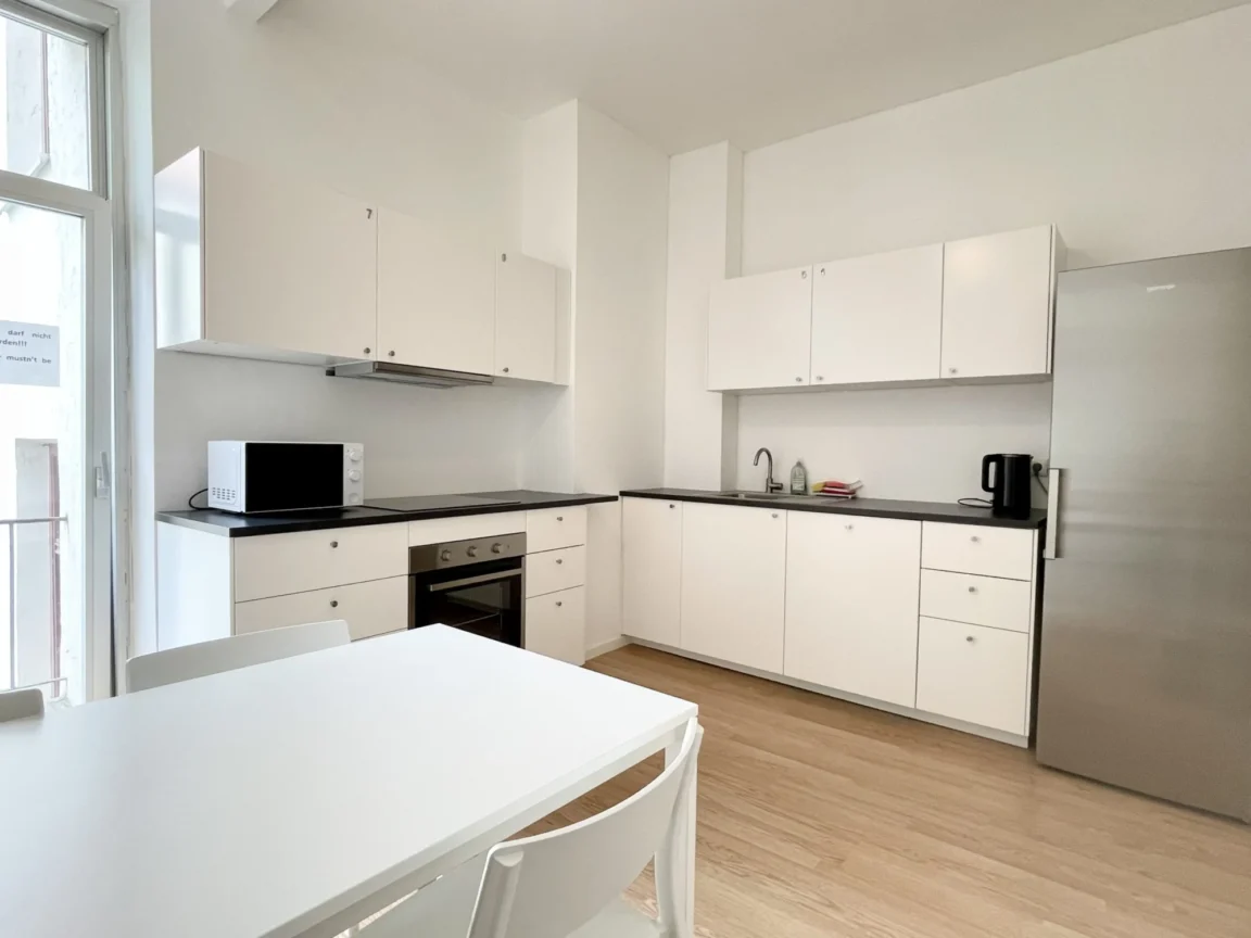 Cuisine partagée du logement étudiant, séjour linguistique à Munich, Allemagne