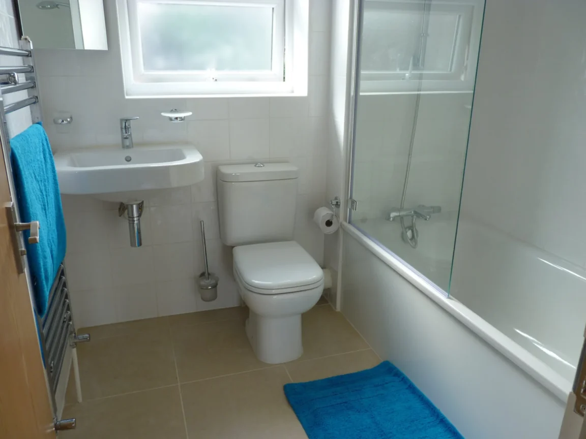Salle de bain du logement étudiant, séjour linguistique à Londres, Angleterre