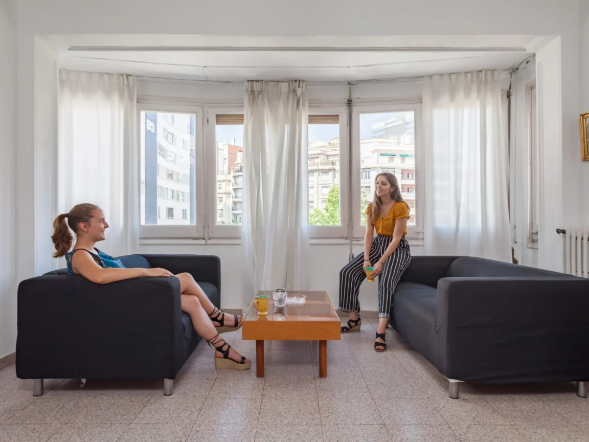 Appartement partagé entre étudiants, séjour linguistique à Barcelone, Espagne