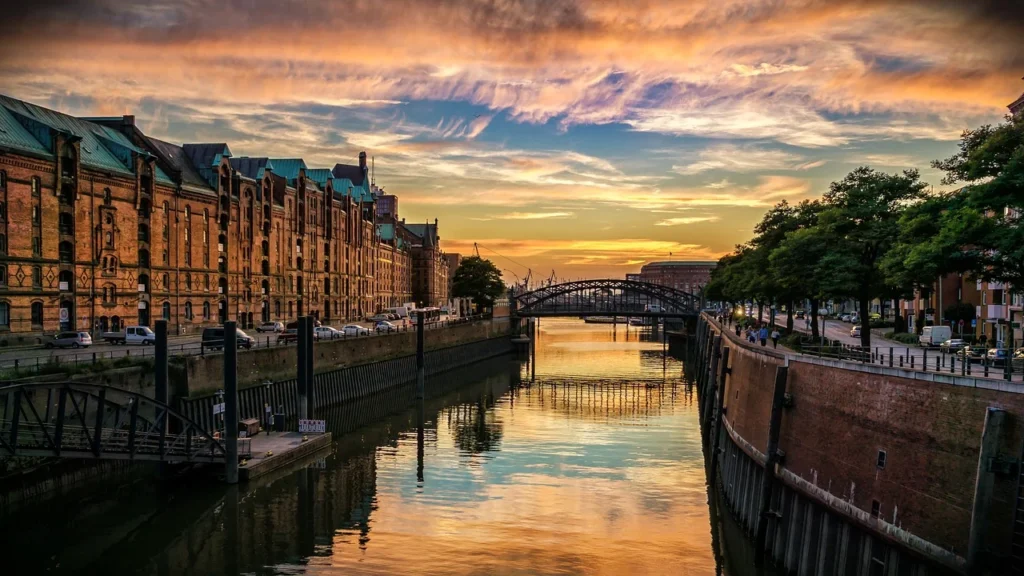 Vue de Hambourg, Allemagne